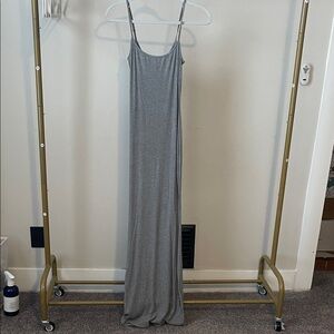 ✨ SKIMS Light Gray Shimmer Maxi Dress ✨
